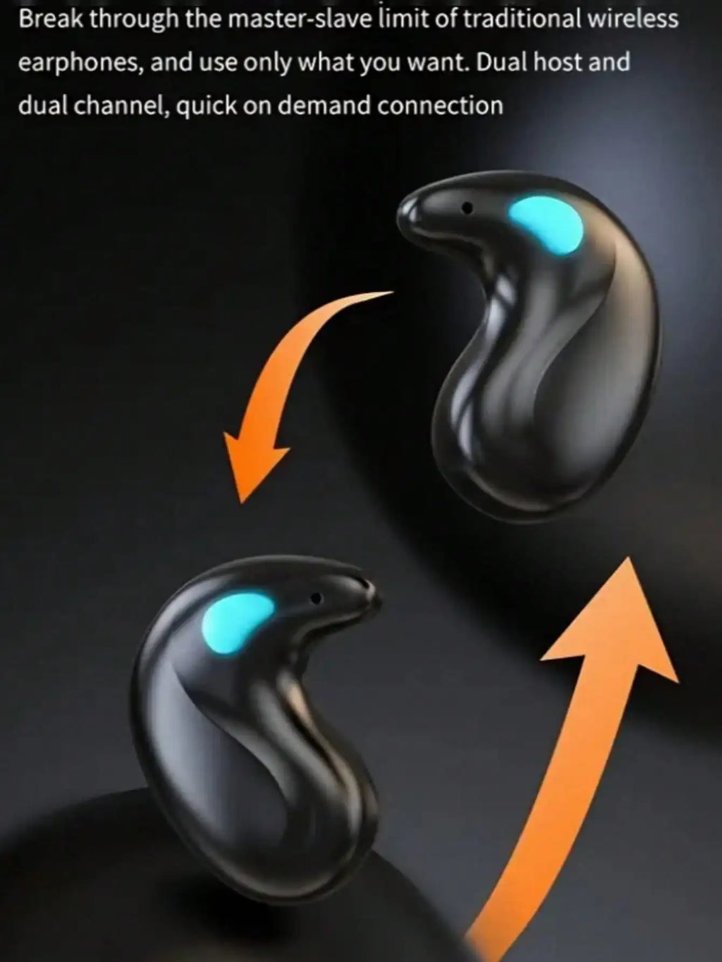 Sleep earphones, can be worn with side sleeping Bluetooth earbuds, high-definition call noise reduction, high fidelity stereo so