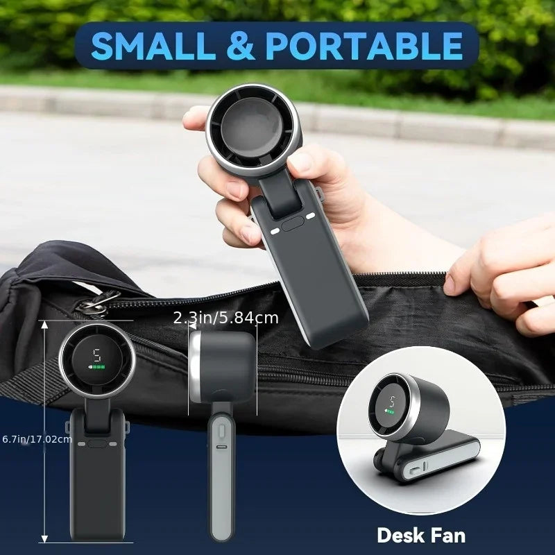 Rechargeable Lithium Battery USB Charging Travel Mini Fan ventilateur de cou ventilador de cuello handheld fan fan rechargeable