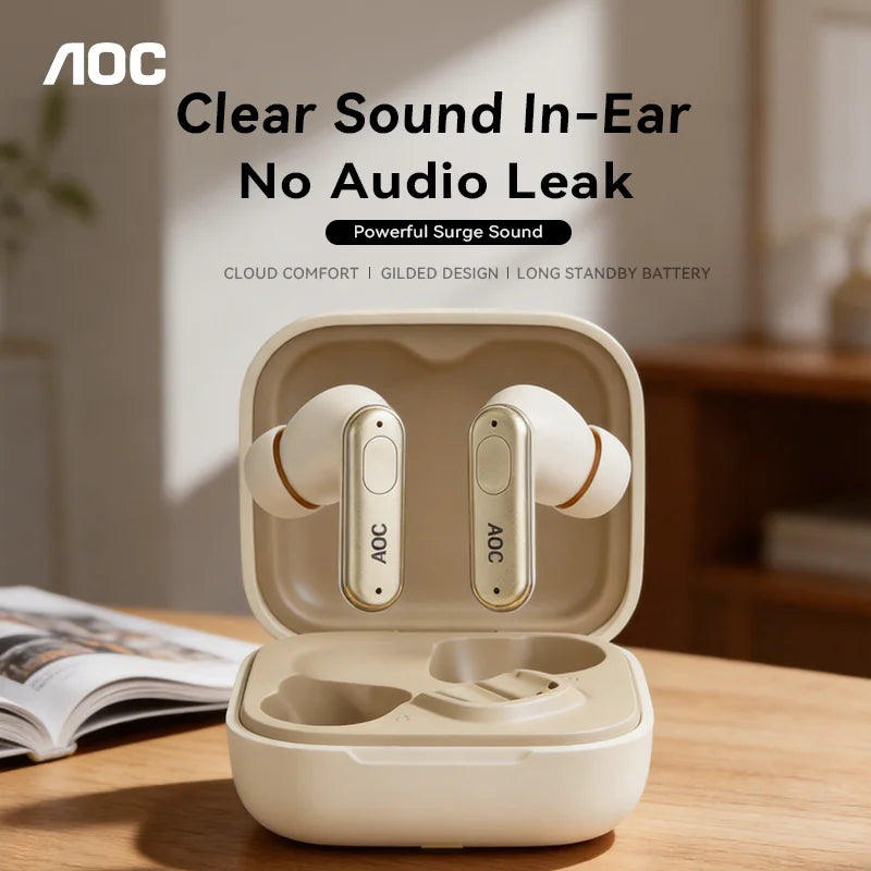 Wireless Bluetooth 6.0 Earbuds with ANC Noise Cancellation, Voice Assistant, Type-C Charging, 13mm Drivers, Music & Game Mode,