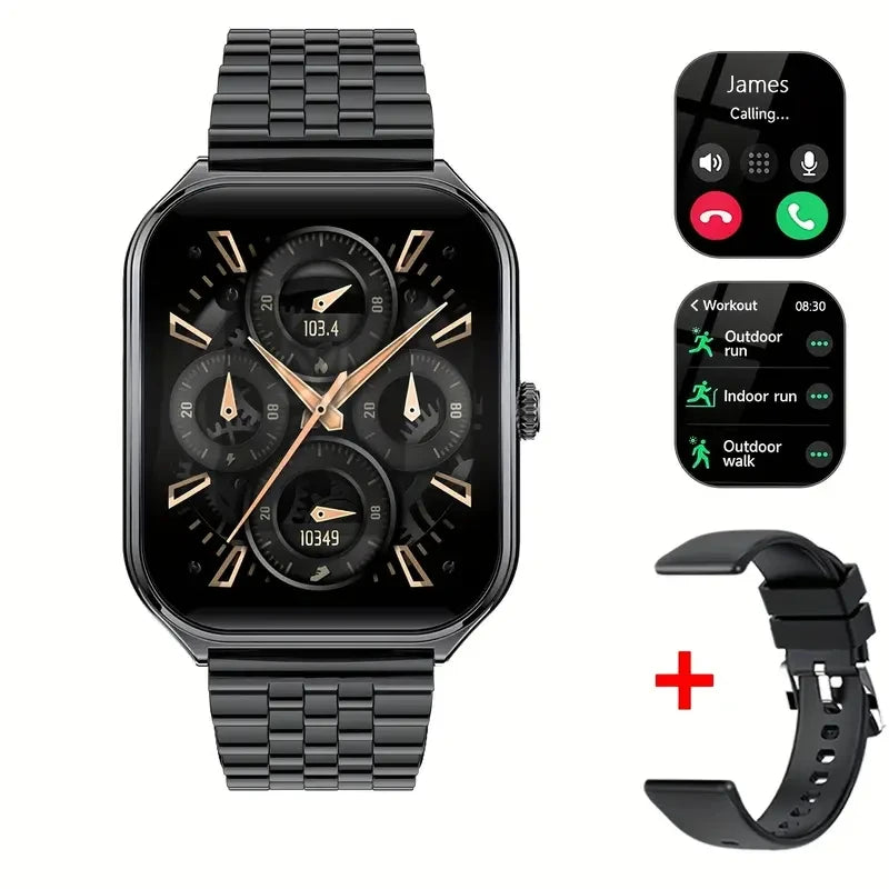 2026New Ultra Thin Smart Watch men 1.96" AMOLED 360*360 HD Pixel Display Always Show Time Call Reminder Smartwatch Ladies