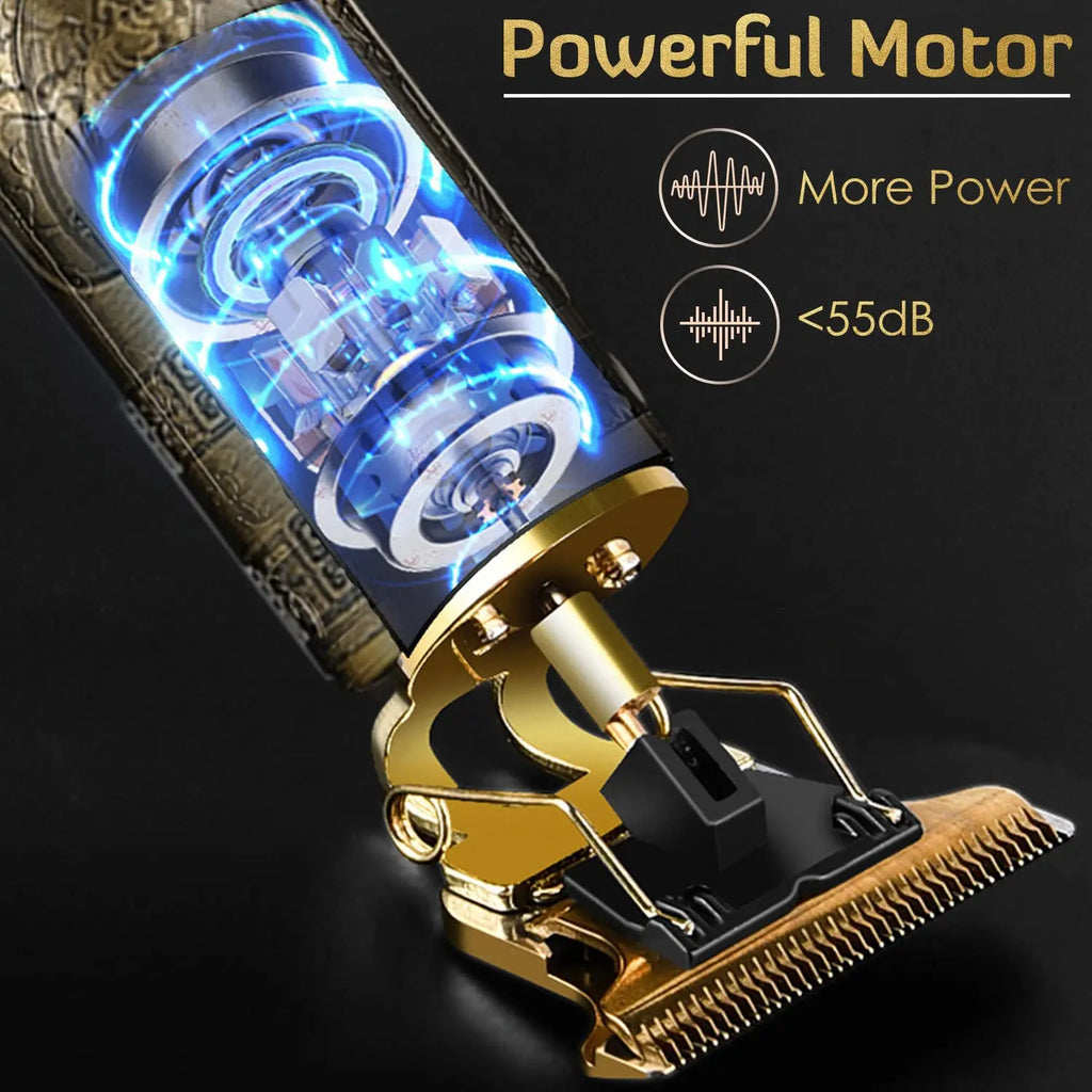 Professional Electric T9 Hair Clipper USB Cordless Beard Trimmer Haircut Grooming Kit Hair Cutting Machine for Stylists