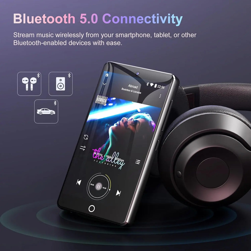 Android 13 32GB/96GB MP3 player with Bluetooth 5.0 and WiFi, Spotify, camera and speakers