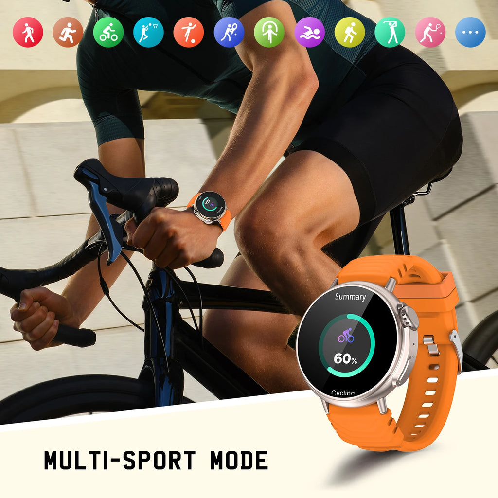 1.52'' HD Display Smart Watch Ultra With Sport Fitness Tracker with Health Tracking,Waterproof,120+ Sport modes for Women men
