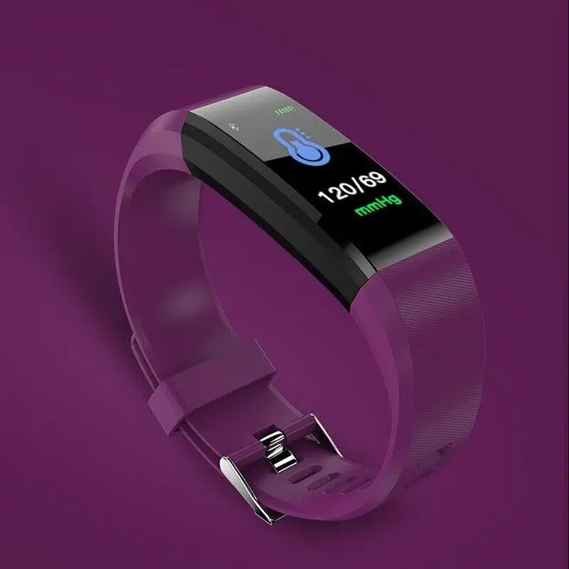 115plus Bluetooth 4.0 Intelligent Sports Bracelet Smartwatch for iOS Android Sport Fitness Tracker Kids Touch Wristband Watch