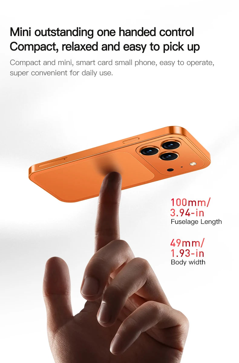 2026 new ONEMYTH Orange A18 Pro, 4.0 inches, Android 12.0 system, 2000mAh battery, 4G network dual SIM cards, mini smartphone