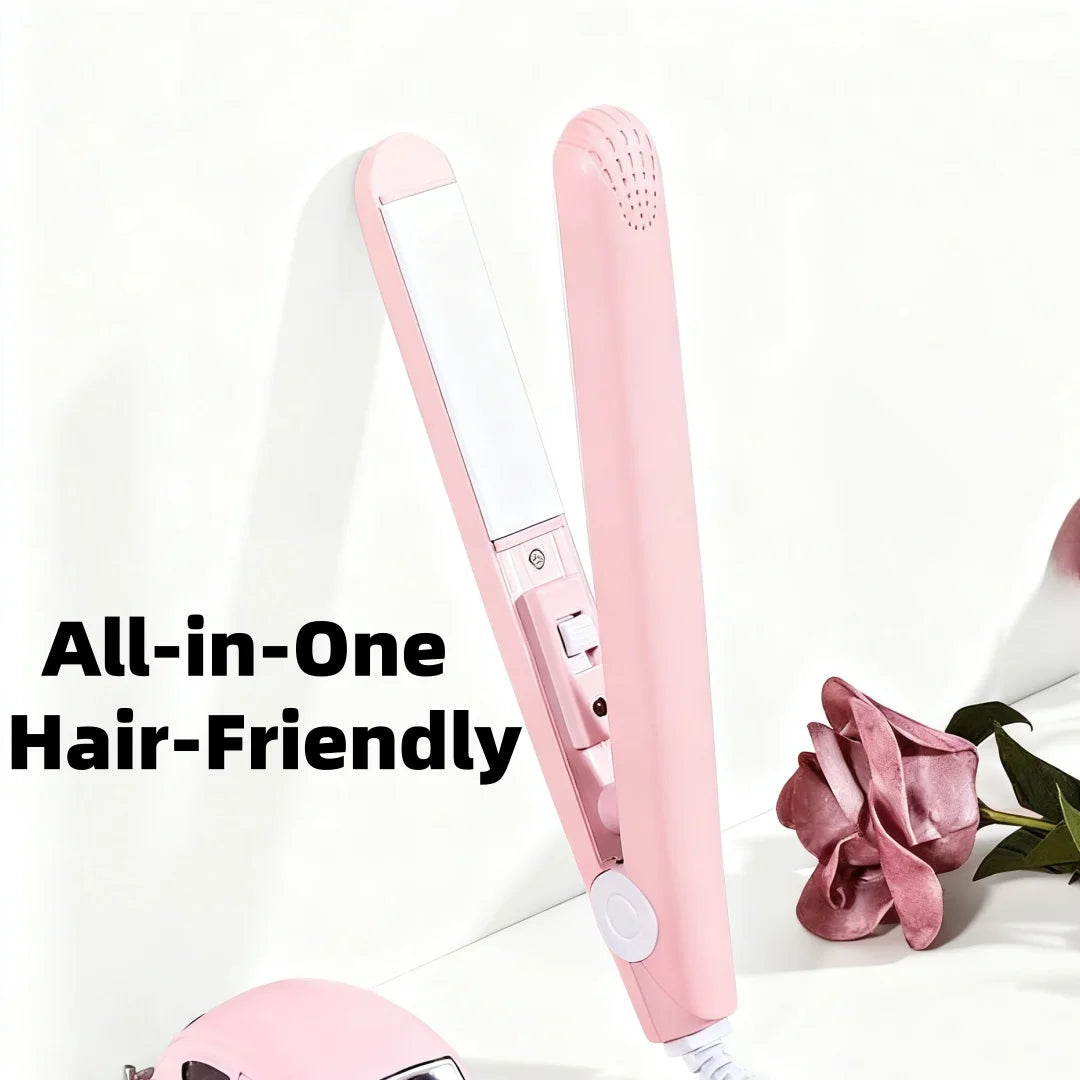 289（2）---- Mini Hair Straightener  - Portable Air Bangs Inward Curls Tool for Women & Students