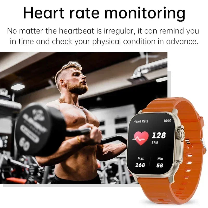 DT900 Ultra 9 Smart Watch 2.09" Big Display 7 Straps Bluetooth Call Fitness Tracker Smartwatch For IOS Android ﻿