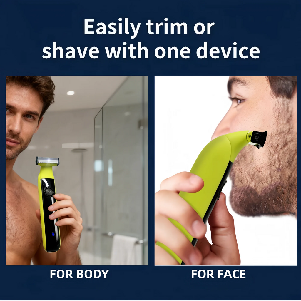 Electric Shaver for Men Professional Beard Trimmer Cordless Razor Body Trimer USB Rechargeable Face Male Hair Shaving Machine