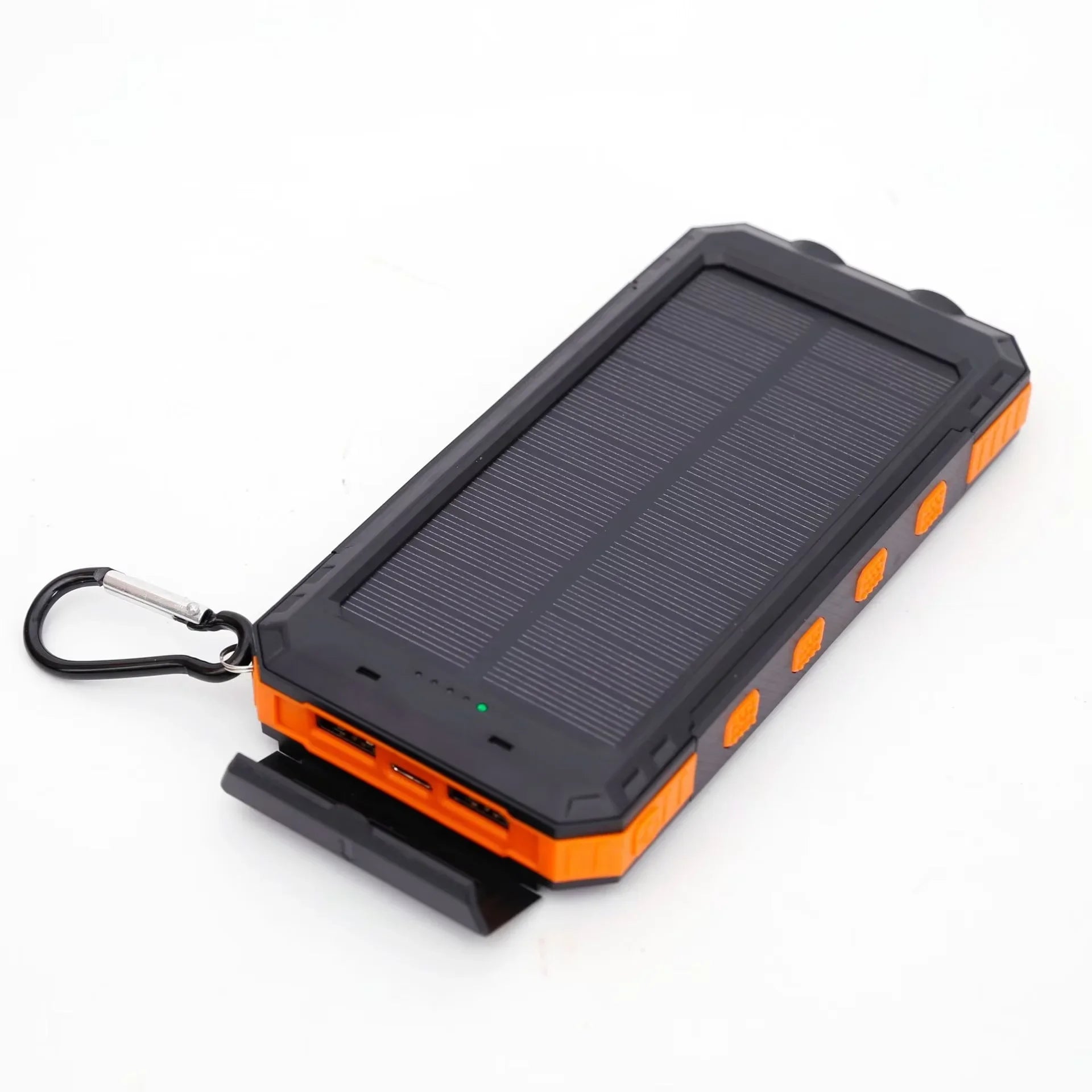 Solar Power Bank 50000mAh Portable Charging Poverbank External Battery Charger Strong Light LDE Light for All Smartphones