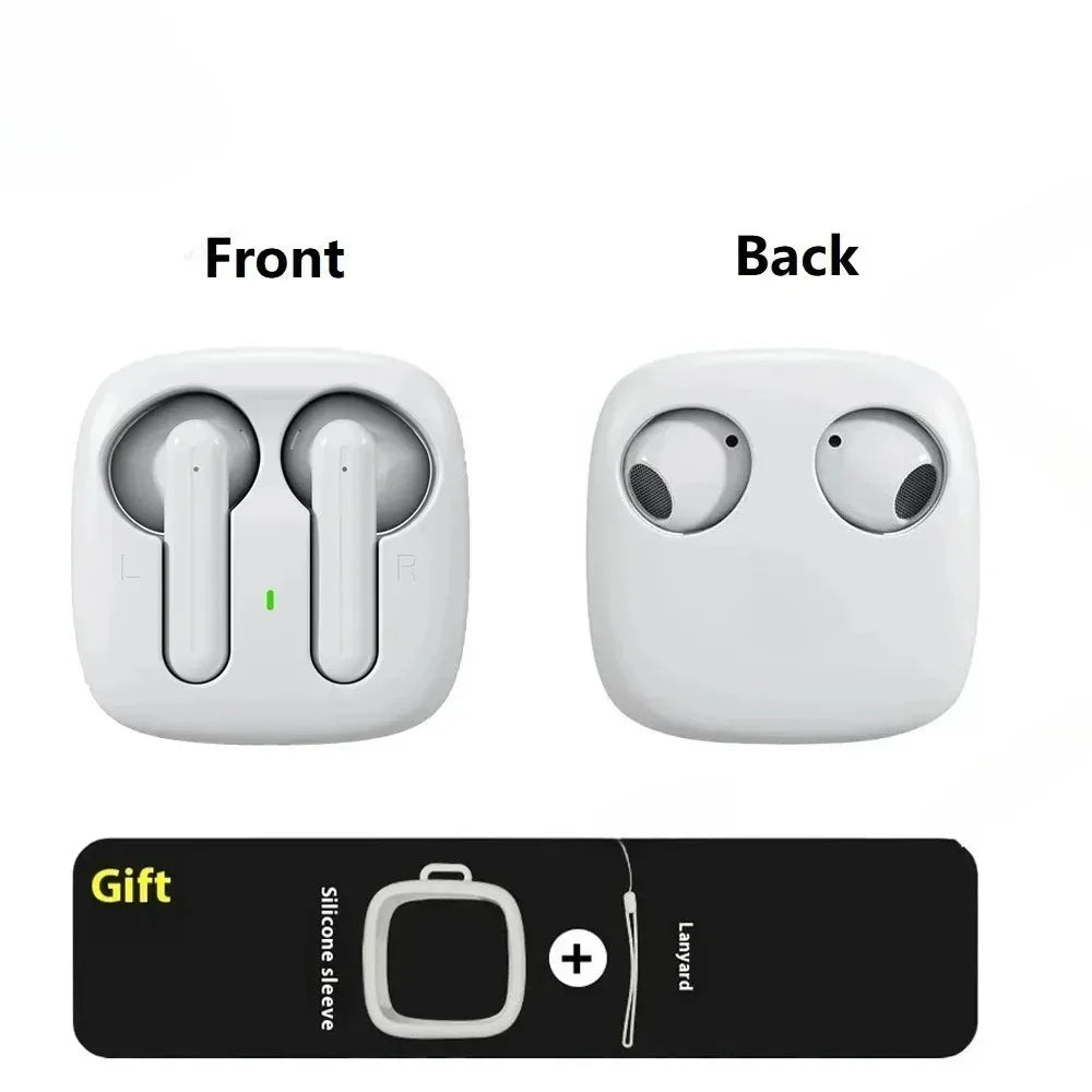 Wireless Bluetooth Earbuds High Sound Quality Long Battery Life Premium Stylish Design with Sleeve Lanyard Portable with Mic