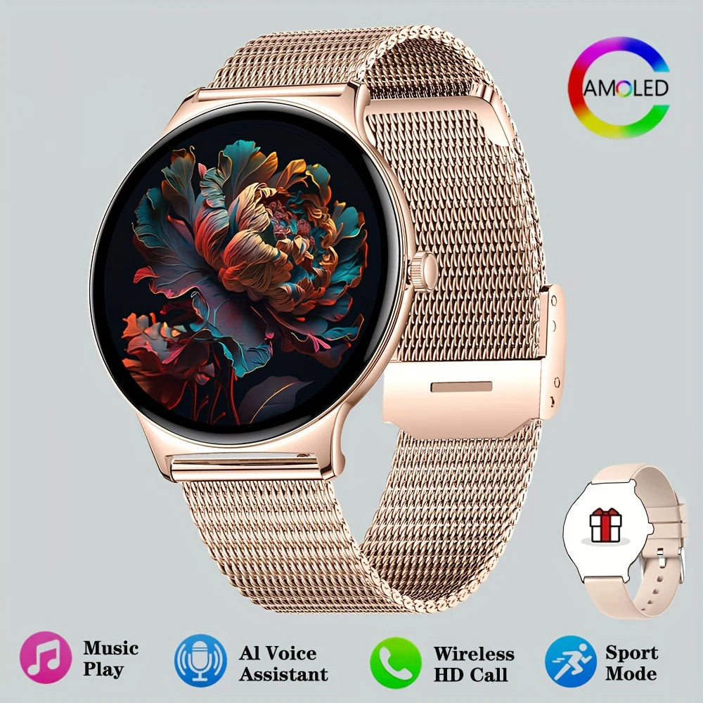 2026 New Ultra Thin1.43 inch HD 360*360 TFT Women Smart Watch Fitness Tracker Sports Bracelet Bluetooth Call Fashion Smart watch