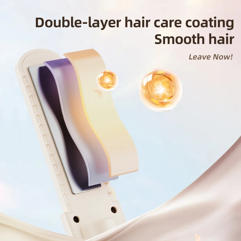 2026 New Mini Hair Straightener Curler Wireless Portable USB Charging Styling Tool for Dormitory Salon Travel Home Use Cordless