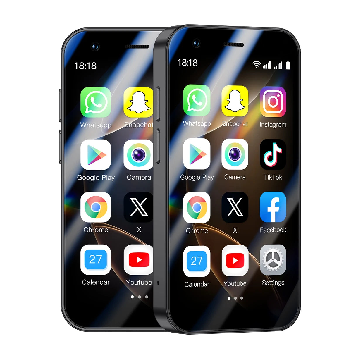 A17 Mini Smartphone 3.0-inch Android System Portable Pocket Phone Dual SIM Dual Standby Face Recognition Technology
