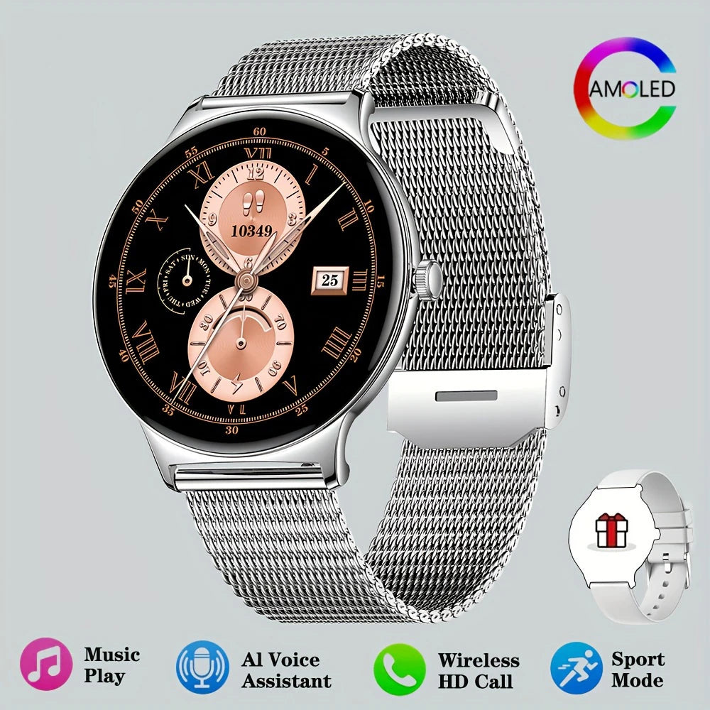 2026 New Ultra Thin1.43 inch HD 360*360 TFT Women Smart Watch Fitness Tracker Sports Bracelet Bluetooth Call Fashion Smart watch