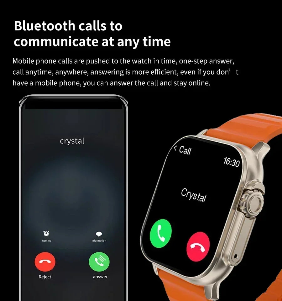 T900 Ultra 2 Smart Watch Ultra Gen 2 IWO Watch NFC Bluetooth Call Heart Rate Waterproof 2.2Inch Wireless Fitness Watch 2026 New