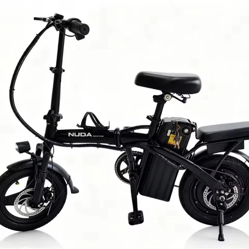 Electric bicycle with good looks 14 inches 400W 48V 30AH long battery life small electric bike for city work and commuting