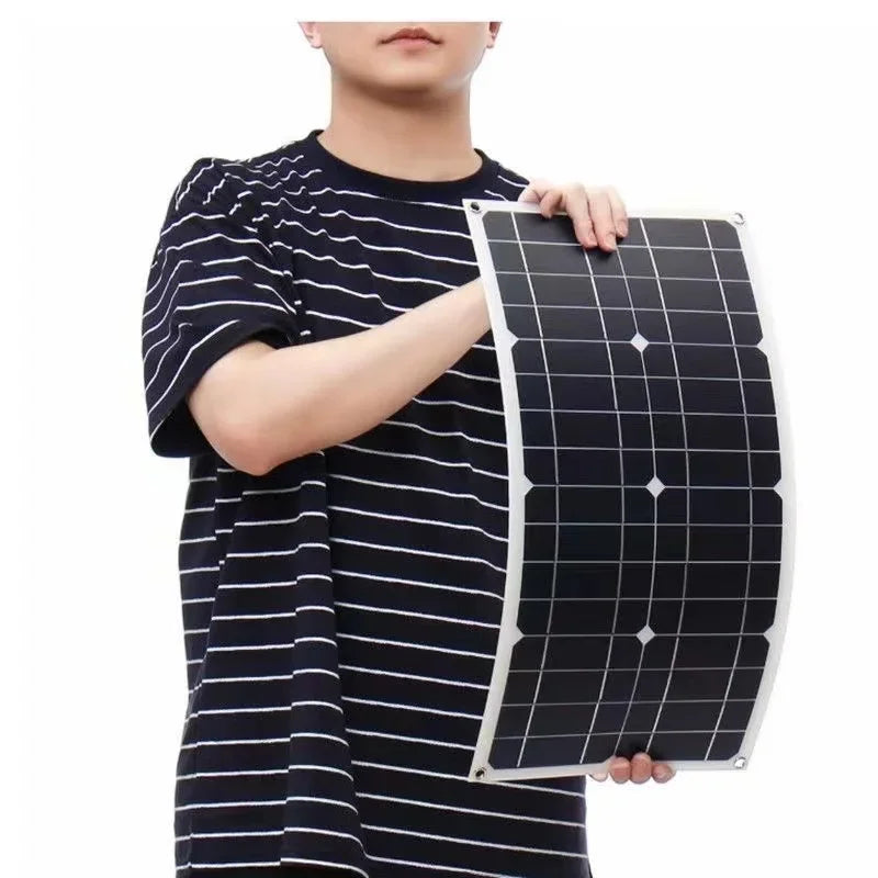 1000W  Portable Solar Panel Power Bank 12V Solar Panel Kit Controller Solar Plate For Home/Camping/RV/Car Fast Battery Charger
