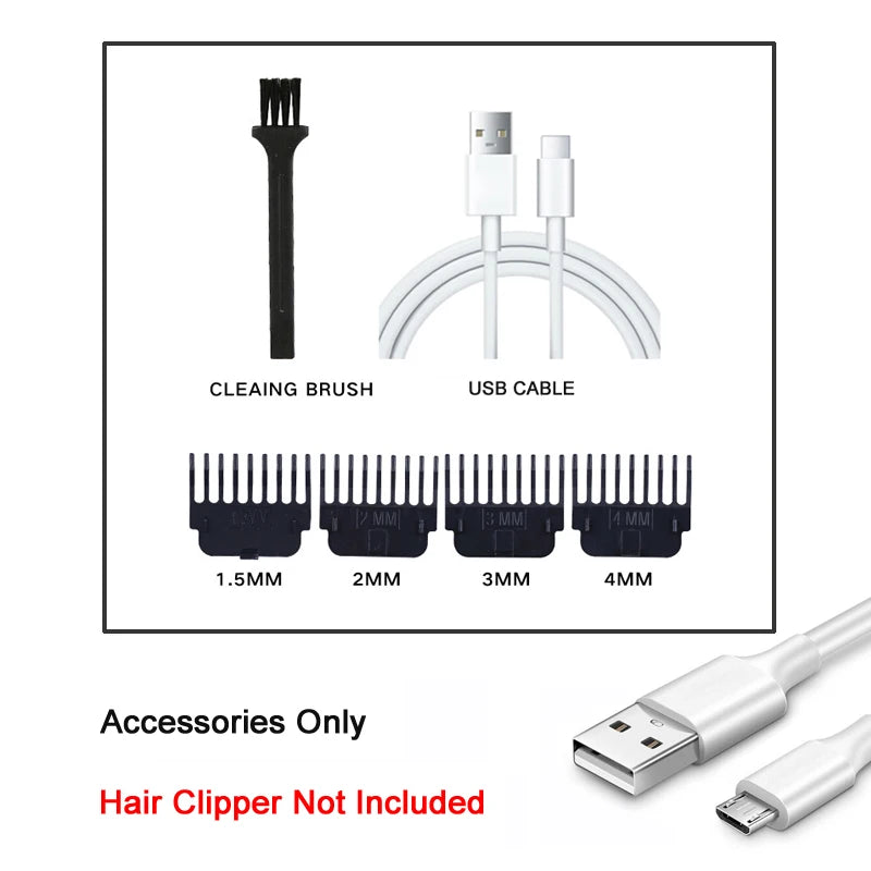 Electric Vintage Shaver Barber Cordless Hair Cutting Machine USB Charging Hair Trimmer Portable Hair Clipper Suitable For Men