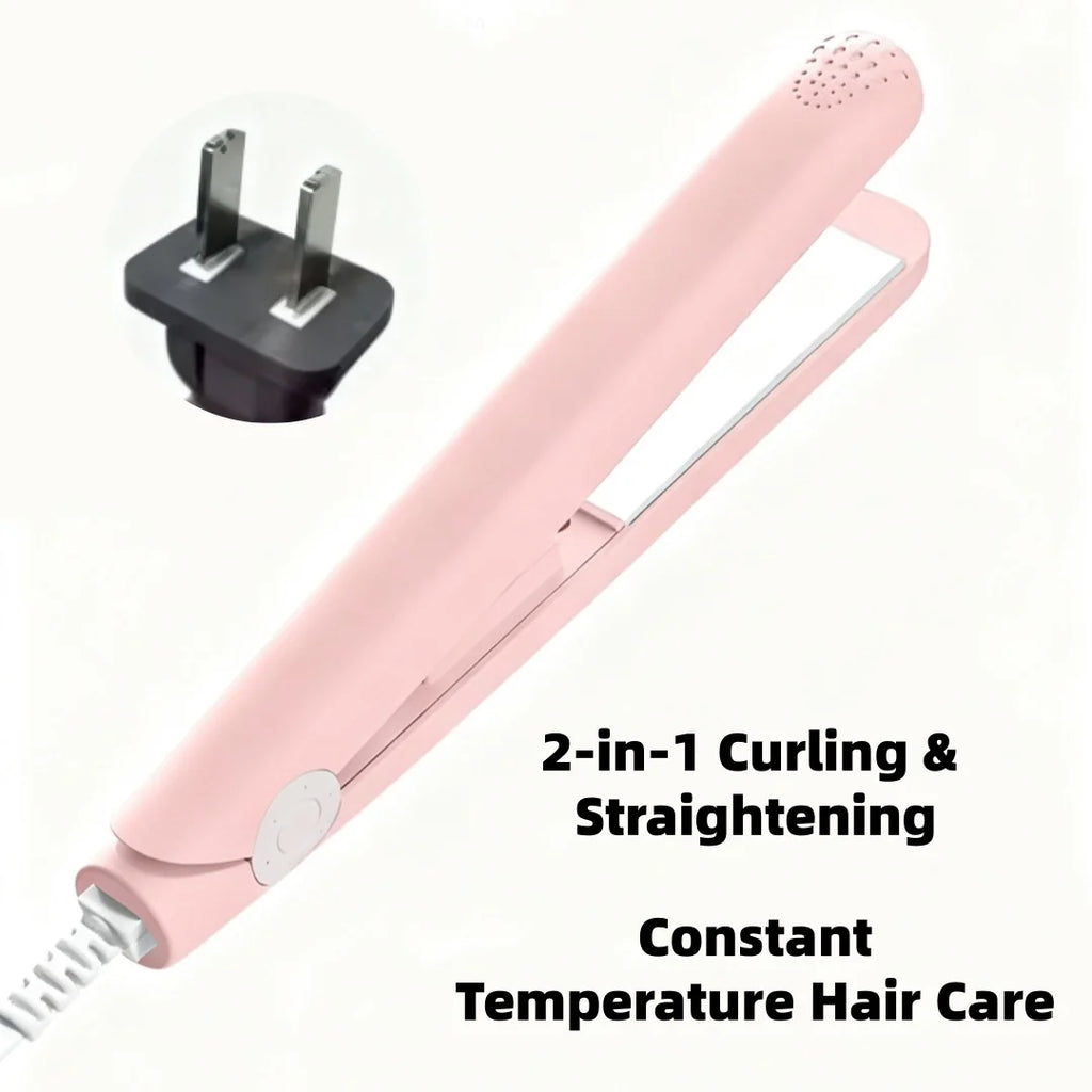 289（2）---- Mini Hair Straightener  - Portable Air Bangs Inward Curls Tool for Women & Students