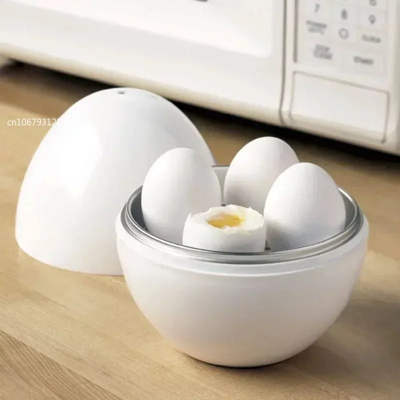 Microwave Egg Steamer Boiler Cooker 4 Eggs Capacity Easy Quick 5 Minutes Hard or Soft Boiled Kitchen Cooking Tools Eierkocher