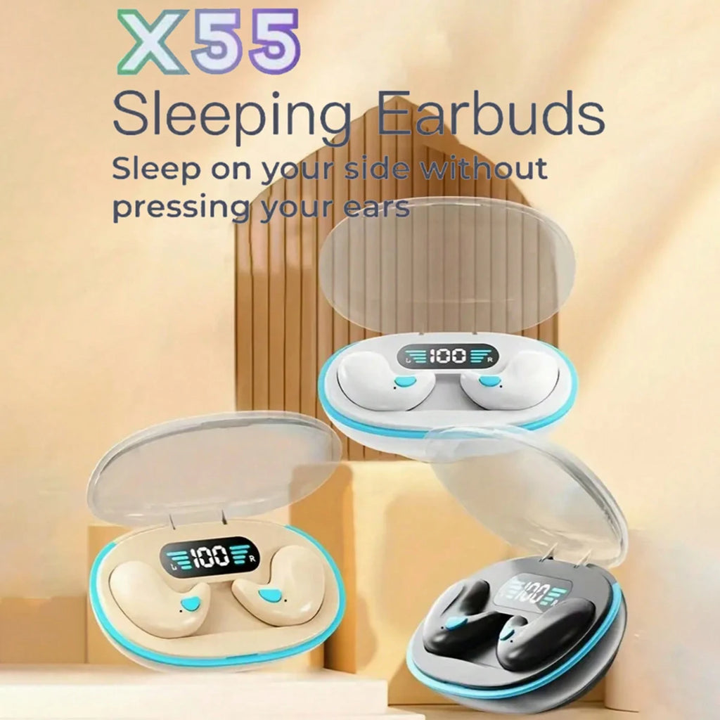Sleep earphones, can be worn with side sleeping Bluetooth earbuds, high-definition call noise reduction, high fidelity stereo so