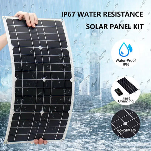 1000W  Portable Solar Panel Power Bank 12V Solar Panel Kit Controller Solar Plate For Home/Camping/RV/Car Fast Battery Charger