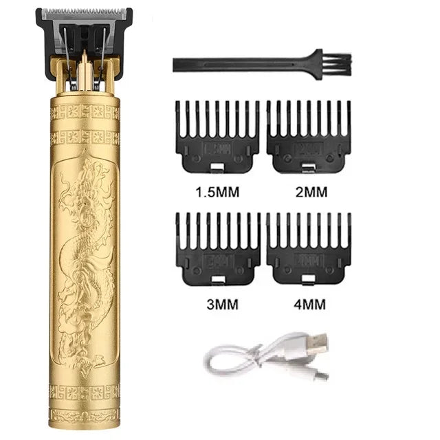 Electric Vintage Shaver Barber Cordless Hair Cutting Machine USB Charging Hair Trimmer Portable Hair Clipper Suitable For Men