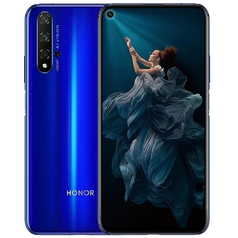 HONOR 20 4G Smartphone Global Firmware Haisi Qilin 980 6.26-inch Magic UI 2.1.0 3750 mAh Android 9.0 rear camera 48MP used phone