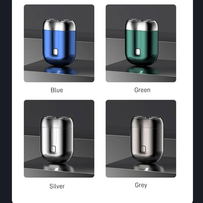 USB Rechargeable Men's Electric Shaver, Portable Waterproof, Whole Body Washable Travel Shaver for Daily & Travel