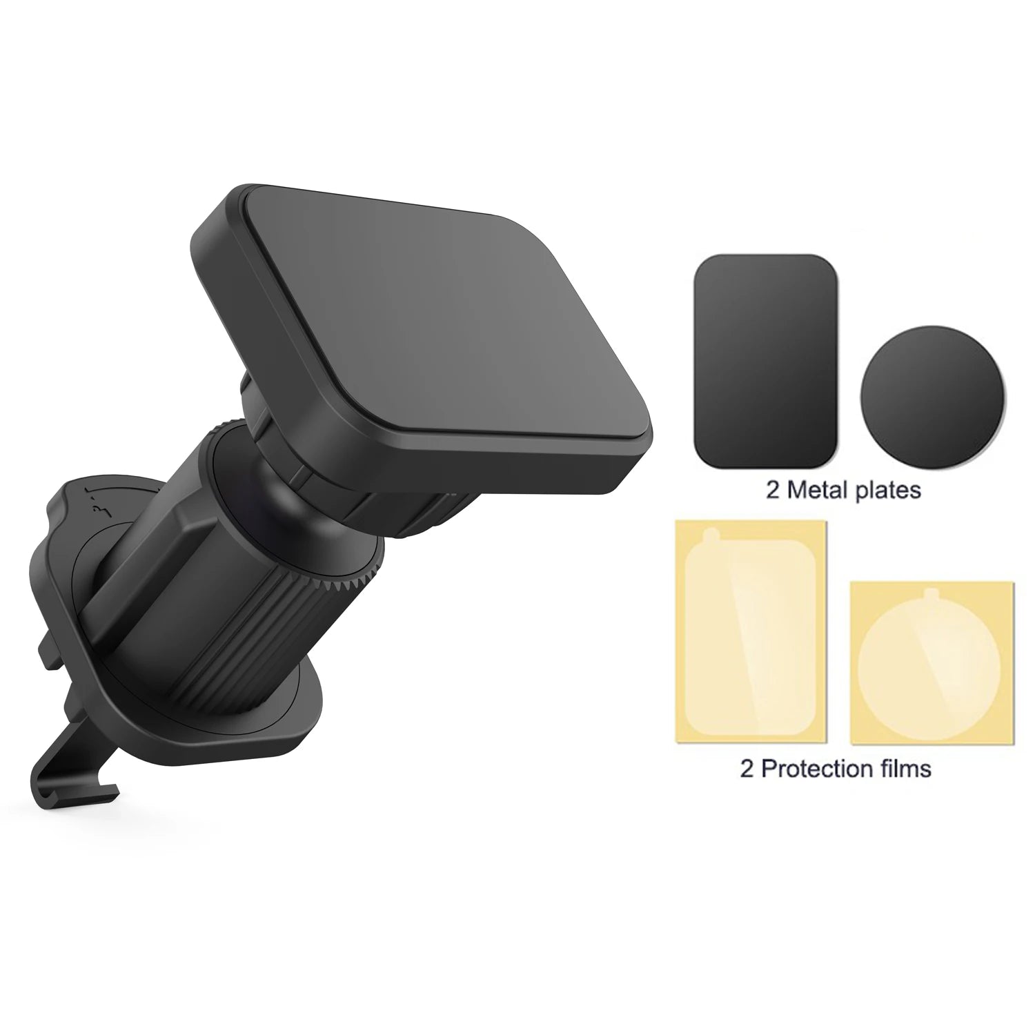 Magnetic Car Phone Holder Vent 2025 Upgrade 6X Strong Magnets, Universal Mobile Phone Mount Hook, 360 Rotating Air Vent Cradle