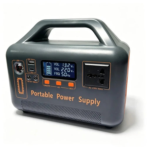 500W Portable Power Station 220V 384Wh Power Bank LiFePO4 Solar Generator For Outdoor Camping Power Supply Home Energy Storage