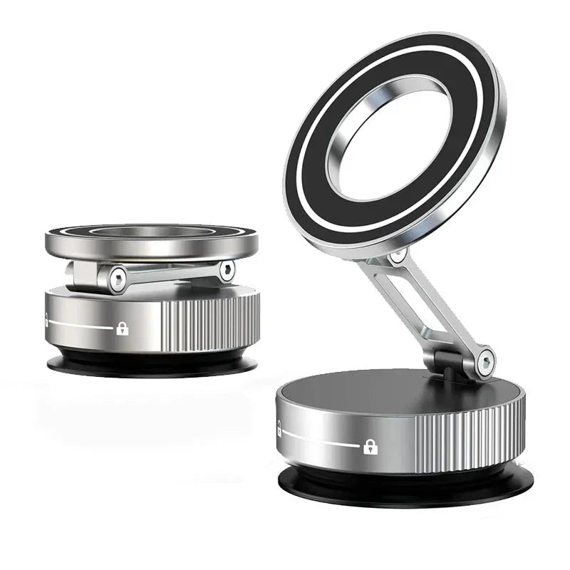 Super Strong Magnetic Phone Holder Foldable Design 360° Adjustable Vacuum Car Mount For Car Desk Bathroom Phone Holder