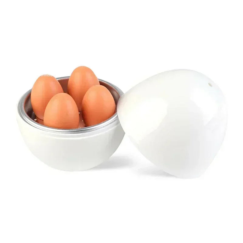 Microwave Egg Steamer Boiler Cooker 4 Eggs Capacity Easy Quick 5 Minutes Hard or Soft Boiled Kitchen Cooking Tools Eierkocher