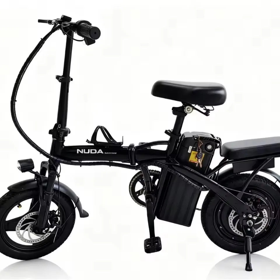 Electric bicycle with good looks 14 inches 400W 48V 30AH long battery life small electric bike for city work and commuting