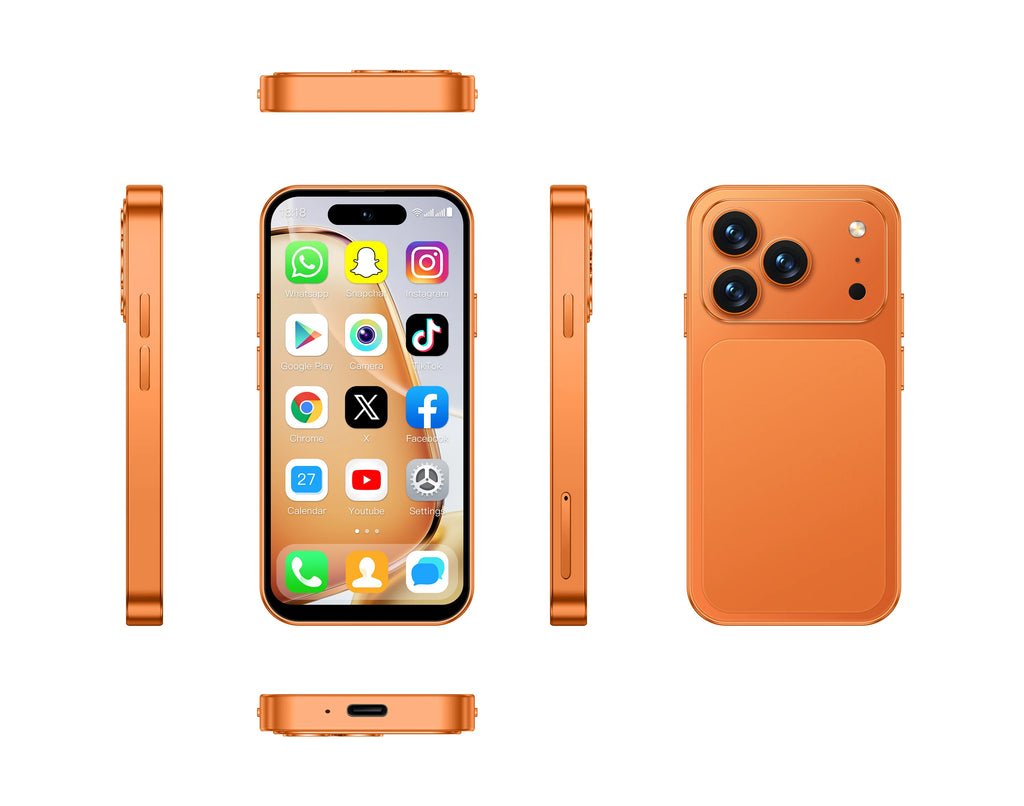 2026 new ONEMYTH Orange A18 Pro, 4.0 inches, Android 12.0 system, 2000mAh battery, 4G network dual SIM cards, mini smartphone