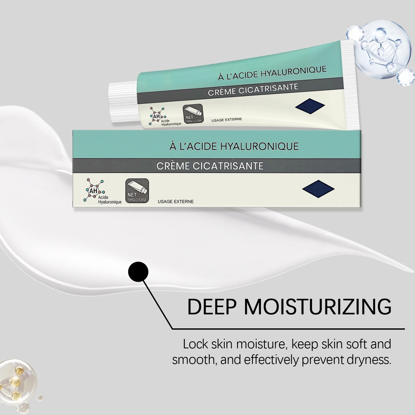 Skin Care Moisturizing Cream - Natural Gentle & Skin-Friendly, Non-Greasy Comfort Care, for Smooth Supple Skin