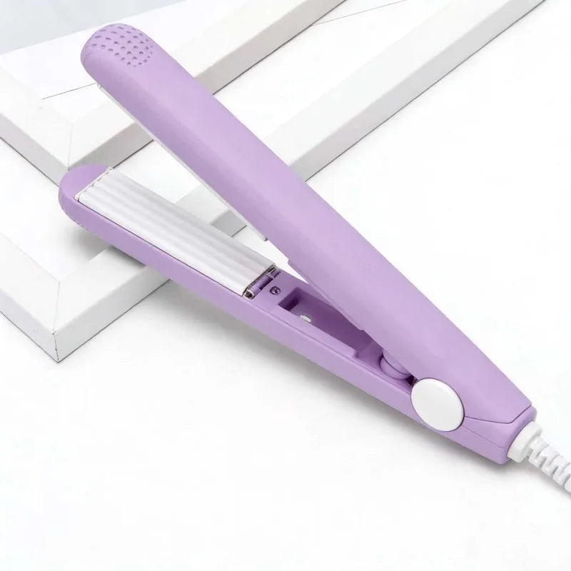 Mini Hair-Straightener Curly and Straight Hair Supplies Thermostatic Electric Ceramic Curling Iron National Standard Double Flat
