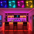 3535 RGB LED Strip, USB 5V, 24-Key IR Remote, Dimmable Color-Changing Light for TV, Bedroom & Gaming