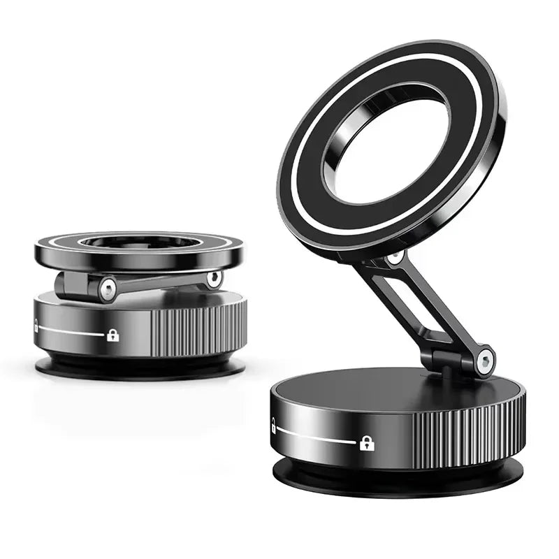 Super Strong Magnetic Phone Holder Foldable Design 360° Adjustable Vacuum Car Mount For Car Desk Bathroom Phone Holder