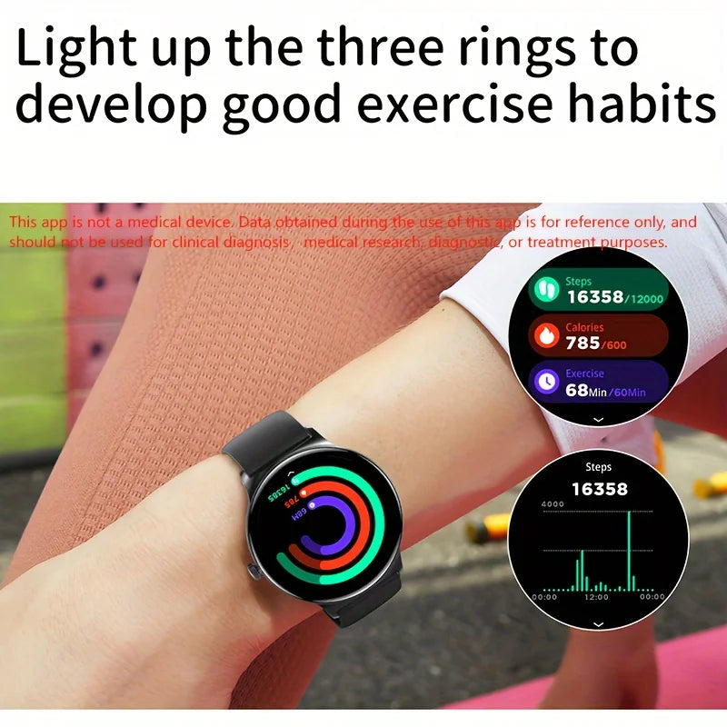 2026 New Ultra Thin1.43 inch HD 360*360 TFT Women Smart Watch Fitness Tracker Sports Bracelet Bluetooth Call Fashion Smart watch