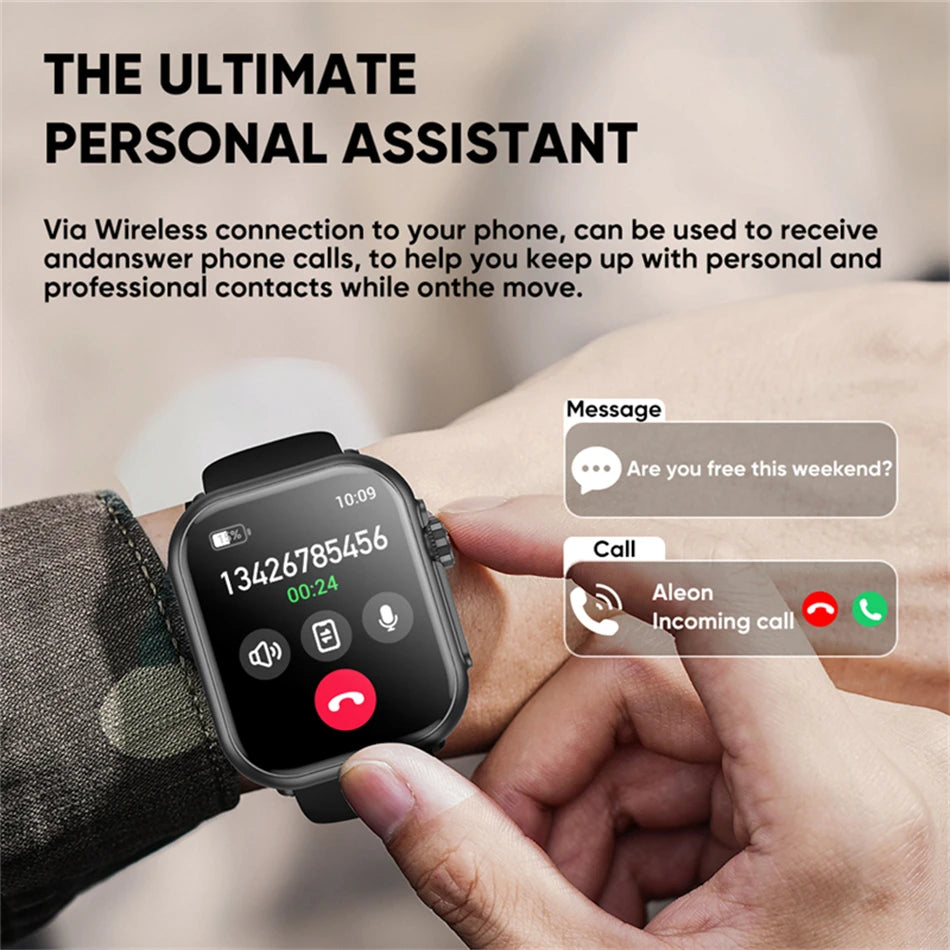 Watch Ultra 2 SE Men Women Smart Bracelet 1000mAh Battery GPS AMOLED Display Bluetooth Call Sport Waterproof Smart Watch For IOS