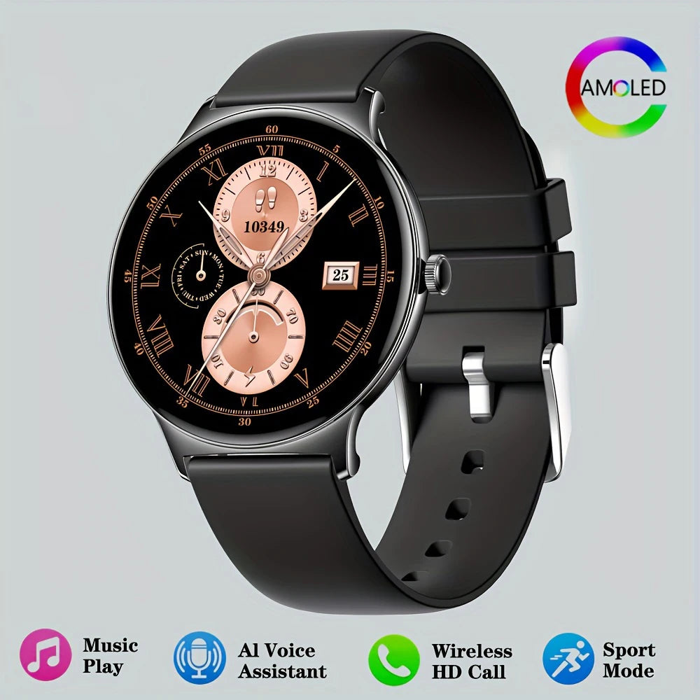 2026 New Ultra Thin1.43 inch HD 360*360 TFT Women Smart Watch Fitness Tracker Sports Bracelet Bluetooth Call Fashion Smart watch