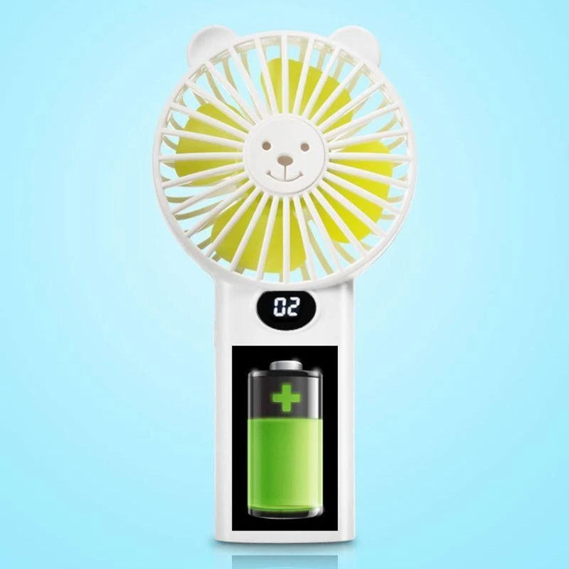 E74D Mini Handheld Fan Mini Fan 3 Speeds Enhanced Rechargeable Quiet Pocket Fan for Home Outdoor
