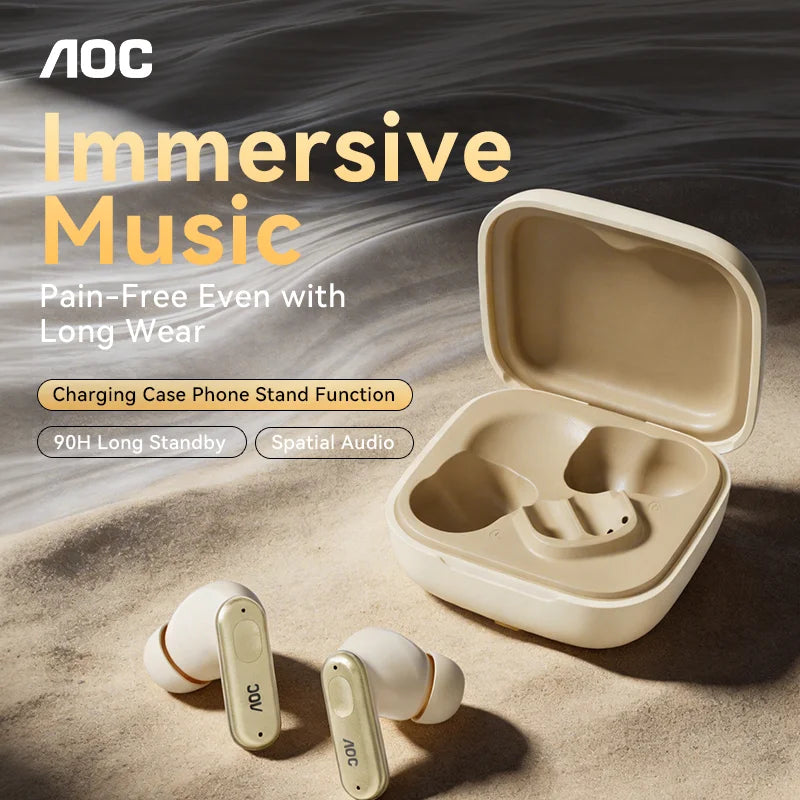 Wireless Bluetooth 6.0 Earbuds with ANC Noise Cancellation, Voice Assistant, Type-C Charging, 13mm Drivers, Music & Game Mode,
