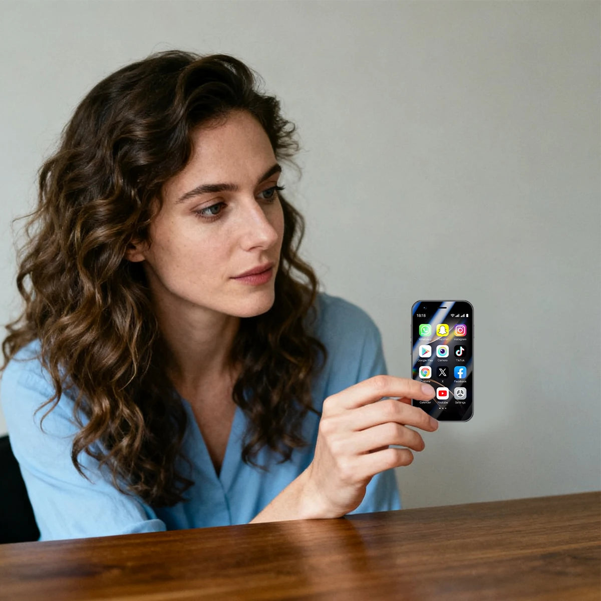 A17 Mini Smartphone 3.0-inch Android System Portable Pocket Phone Dual SIM Dual Standby Face Recognition Technology