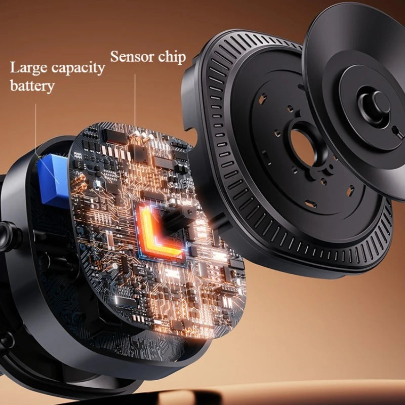 Magnetic Car Phone Holder for Front Windshield,Roof Window Scene with 360° Foldable and Rotatable Electric Vacuum Suction Cup