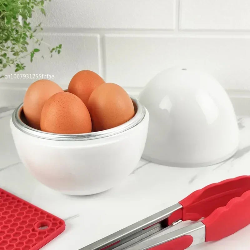 Microwave Egg Steamer Boiler Cooker 4 Eggs Capacity Easy Quick 5 Minutes Hard or Soft Boiled Kitchen Cooking Tools Eierkocher