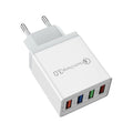 Universal EU Plug USB Charger Quick Charge 3.0 4 Ports Wall Charger Fast Charging For IPhone Xiaomi Huawei Phone Charger Adapter