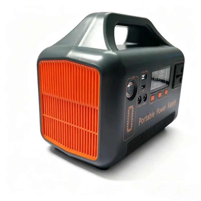 500W Portable Power Station 220V 384Wh Power Bank LiFePO4 Solar Generator For Outdoor Camping Power Supply Home Energy Storage