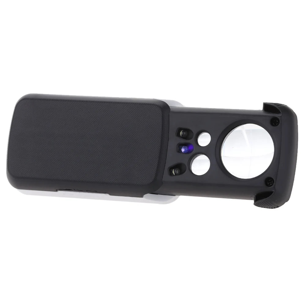 F92B Mini Multifunction 30X 60X 90X Pocket Magnifier with LED UV Light Portable